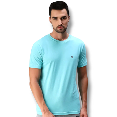 ONN Men&#39;s Half Sleeves Round Neck 100% Cotton T-Shirt