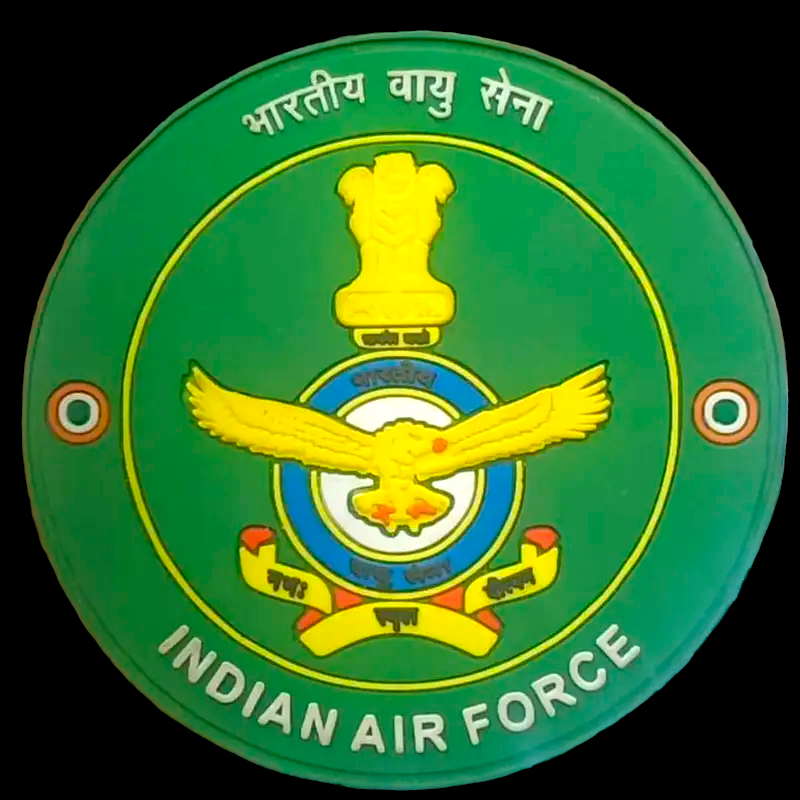 Airforce IAF green Silicon Patch