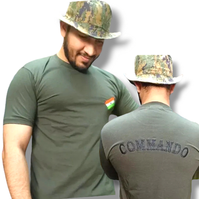Flag/Commando Round Neck Full Sleeve T shirt