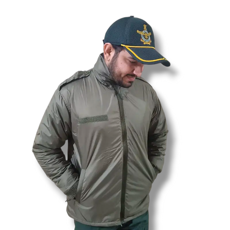 Kumars Millitary Green Double Layered Waterproof Jacket