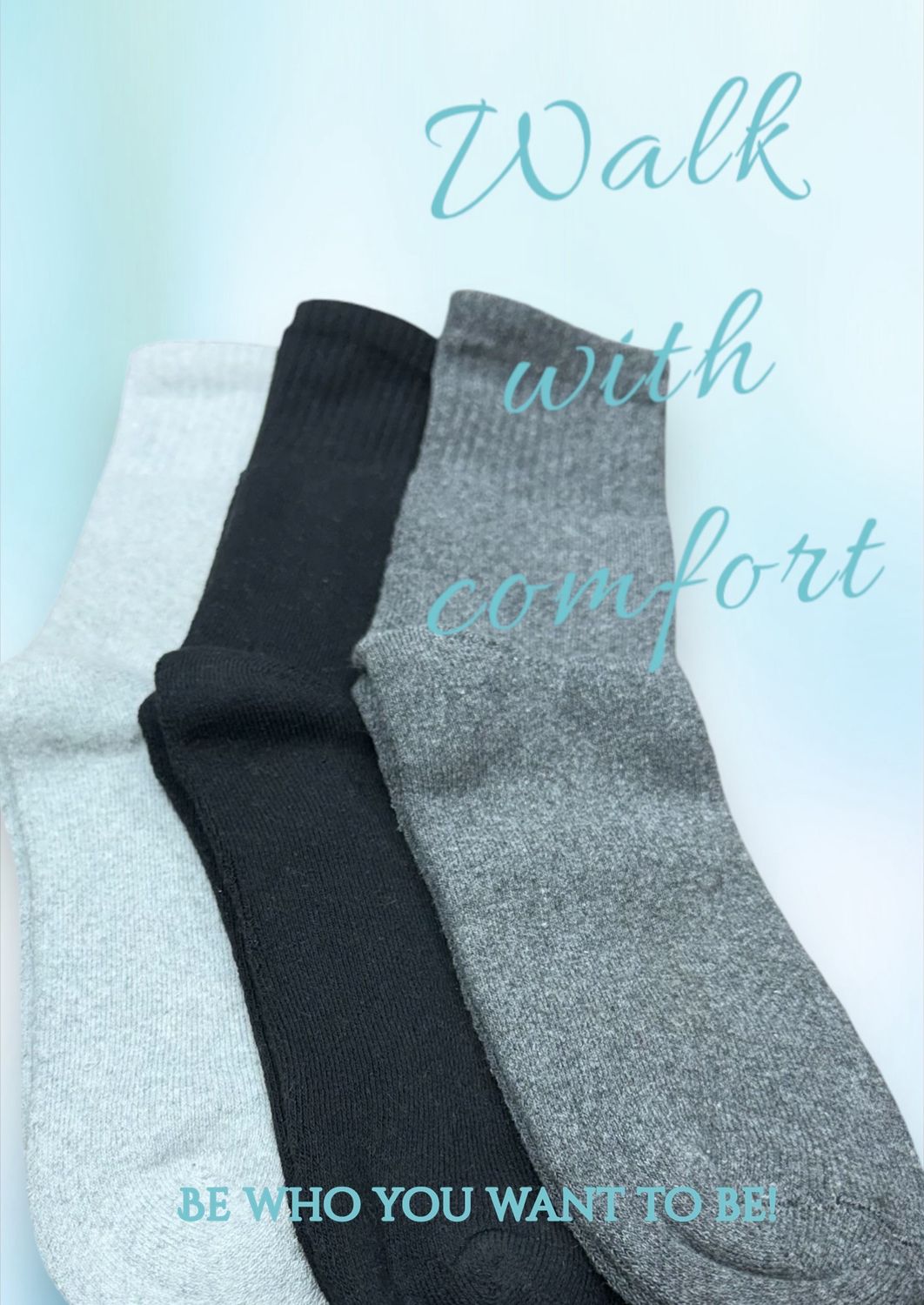 Foxler 3 Pcs Towel Socks Pack