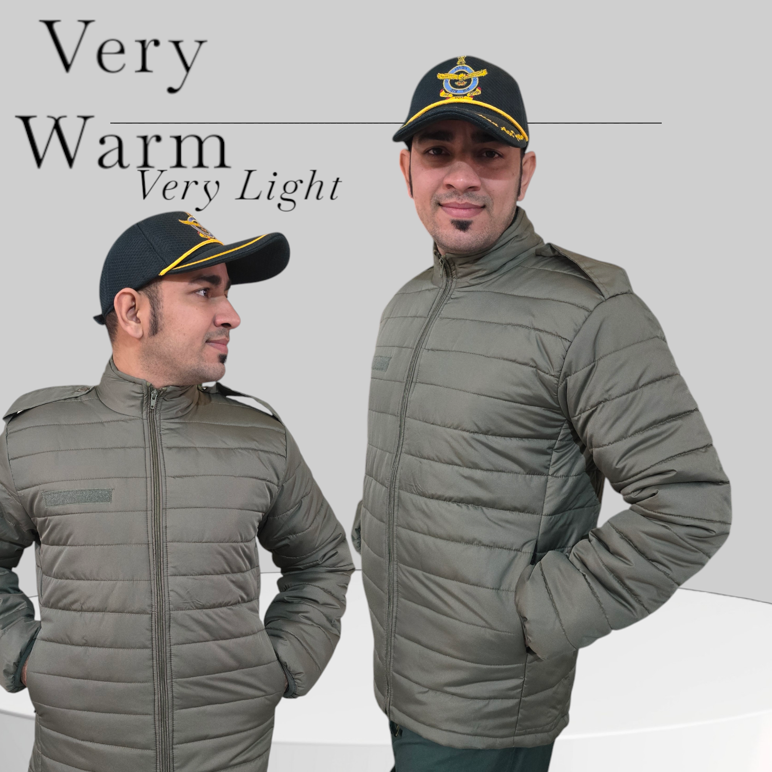 Array Military Green Fluffy Jacket