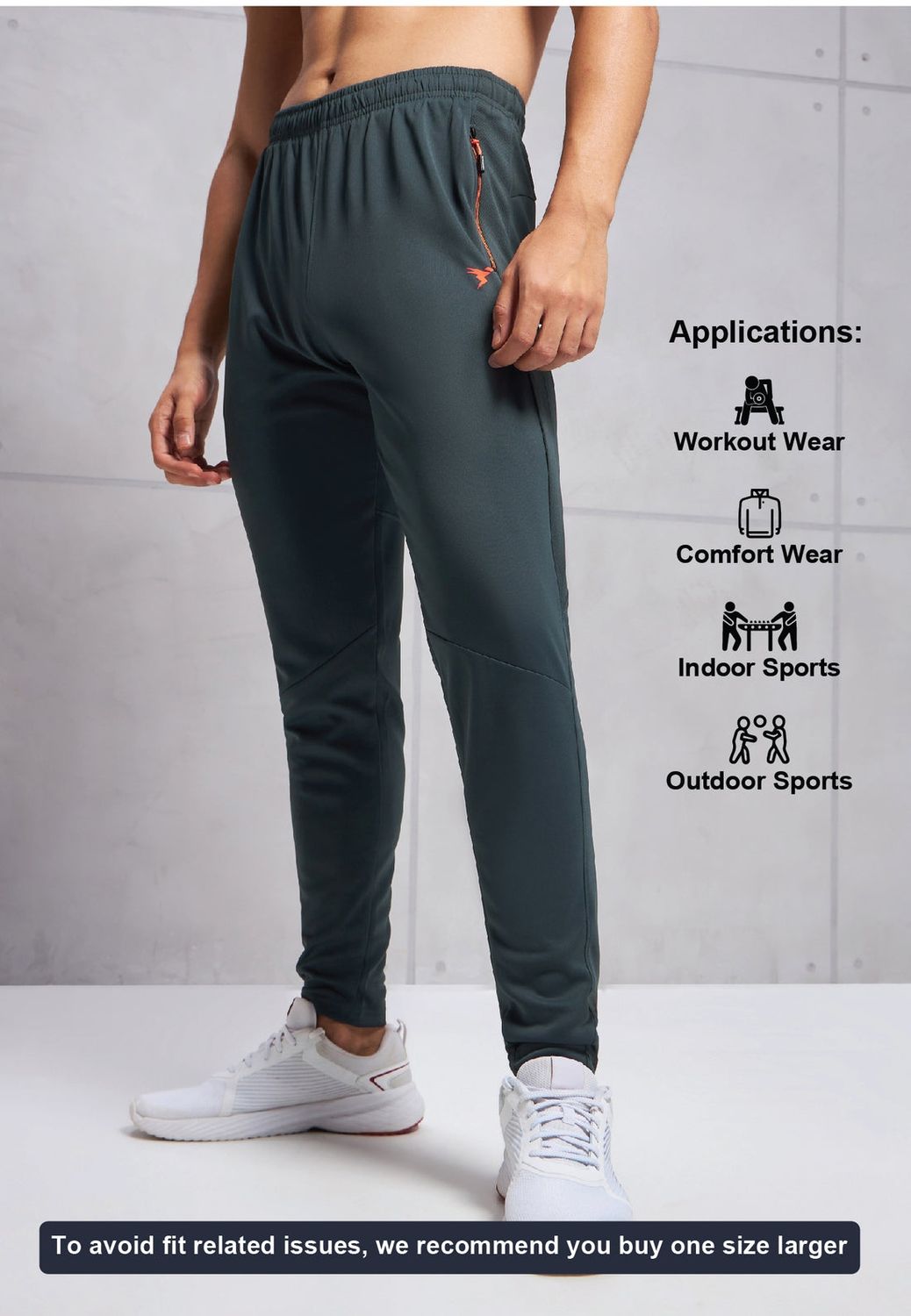 Techno Sports Slim Fit Dricool Trackpant OR25