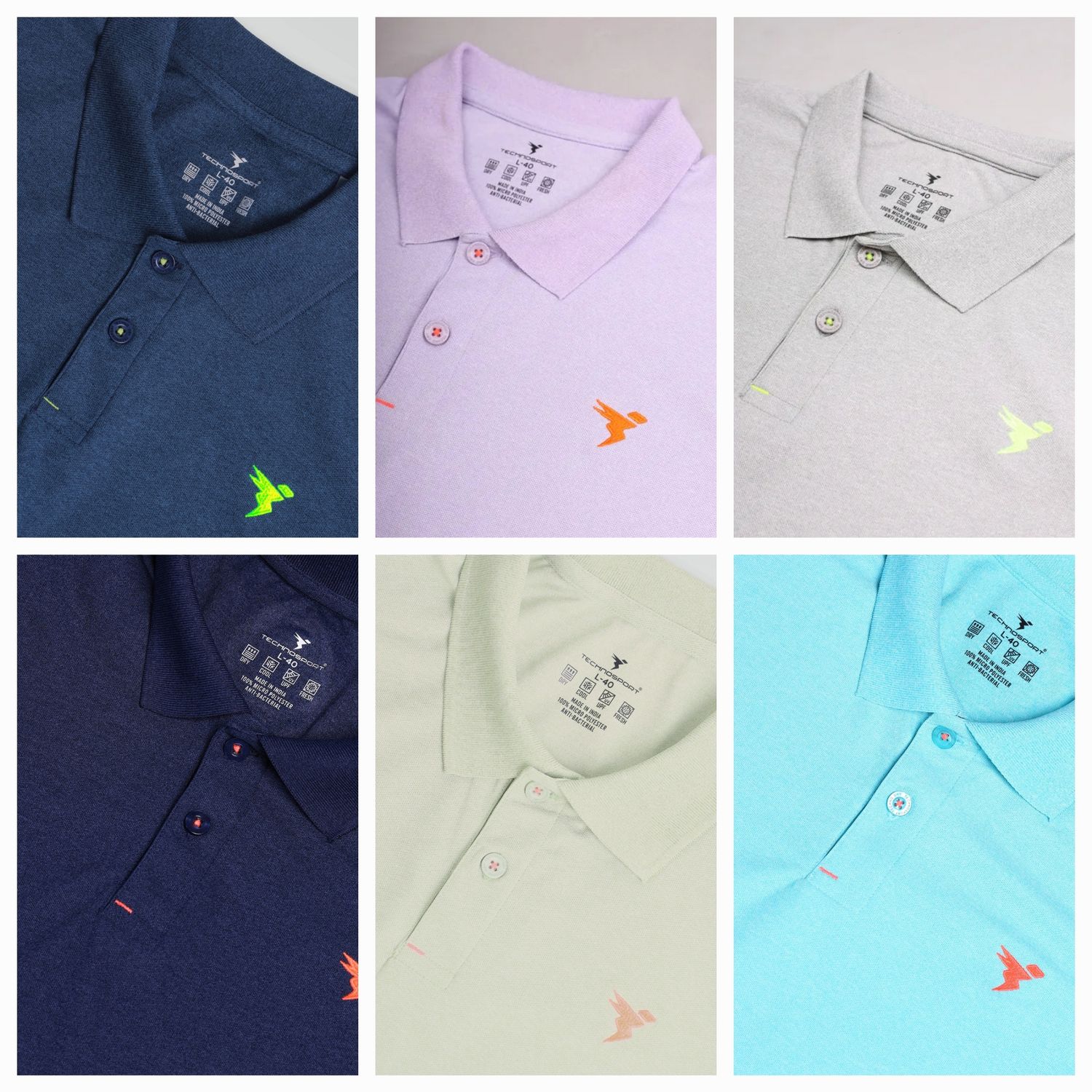 Techno Collar Neck Polo T shirt OR21