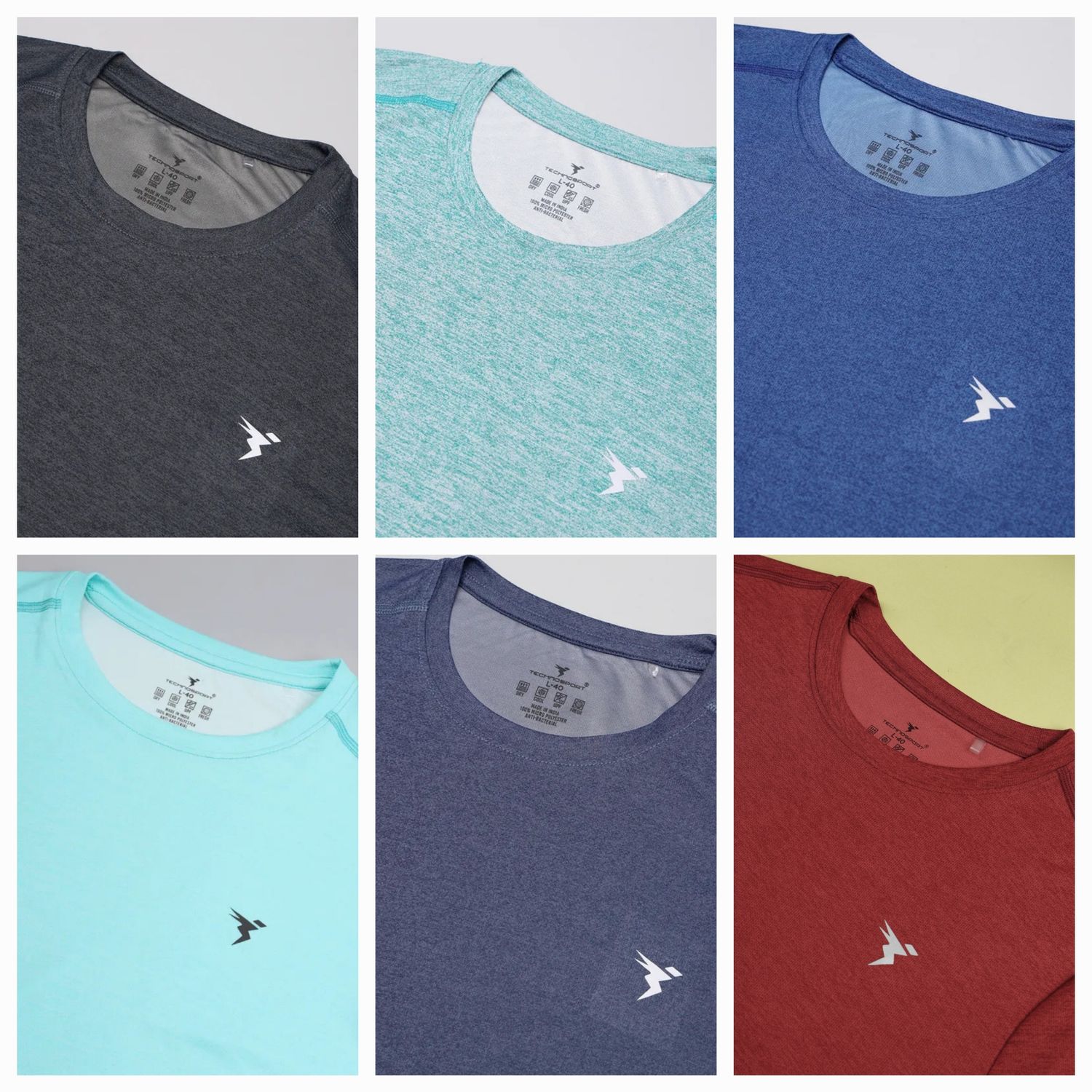 Techno Round Neck Sports T Shirt OR 40