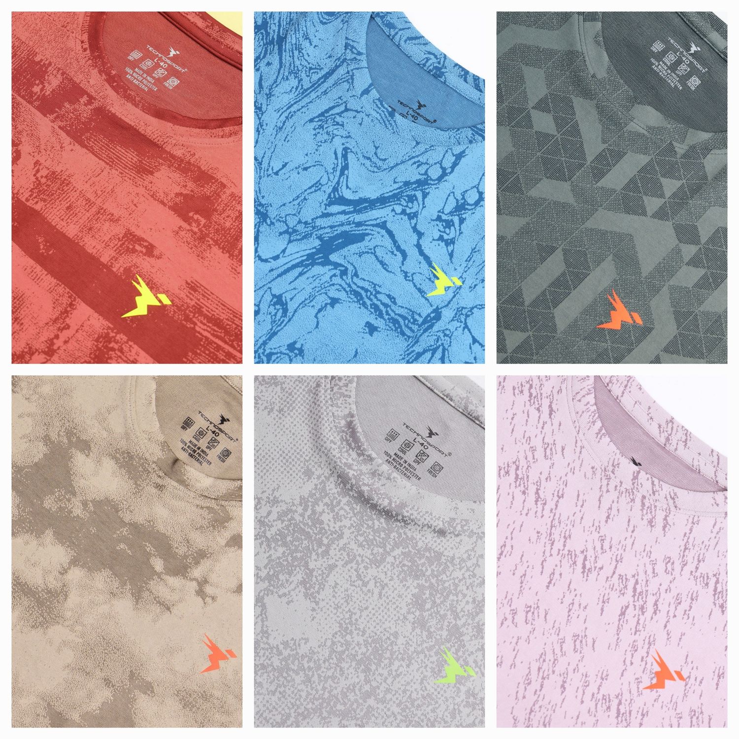 Techno Round Neck Sports T shirt OR60