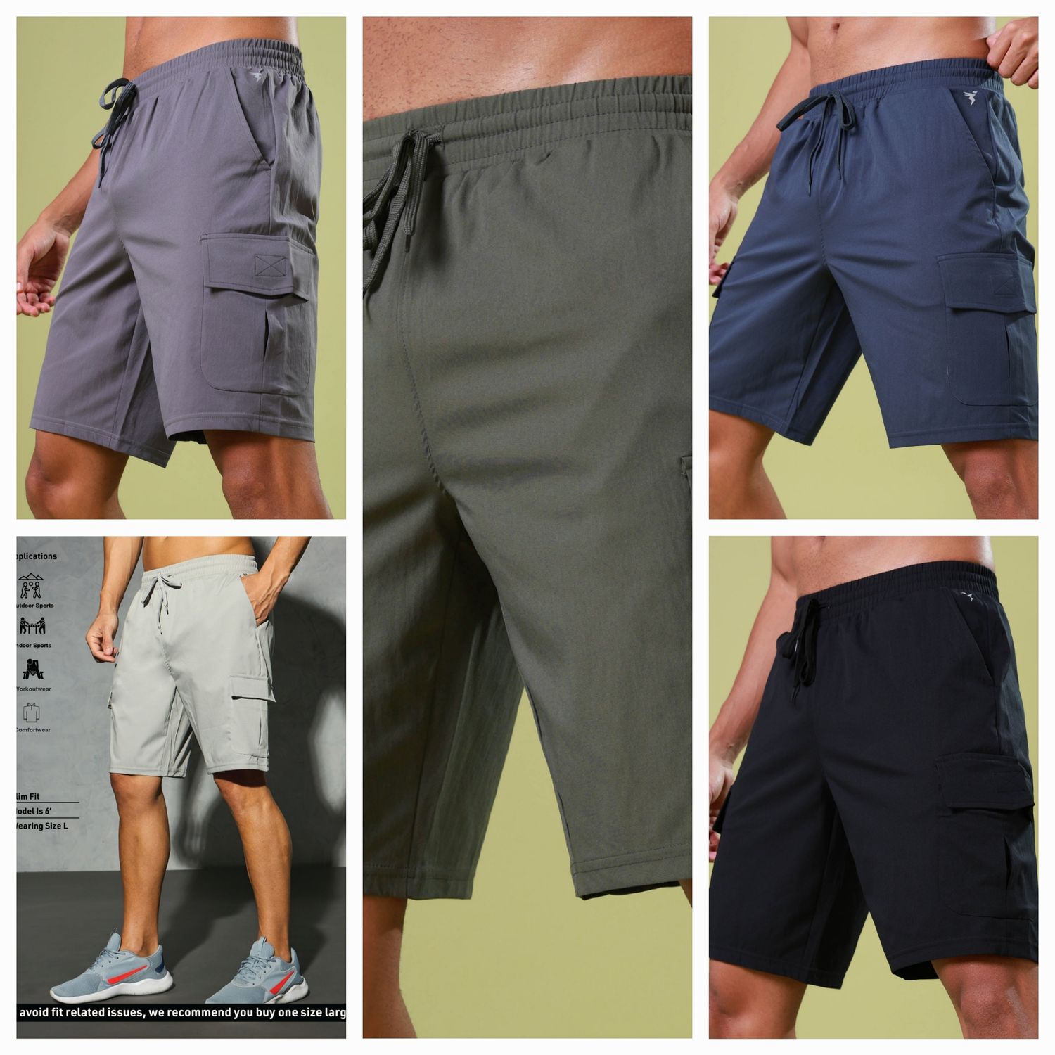 Techno Sports Cargo  Shorts OR86