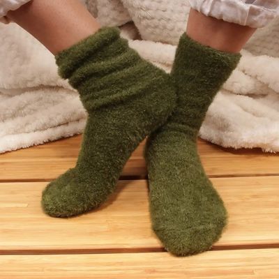 Soft Touch Warm Plush Fuzzy Socks - 2 Pairs