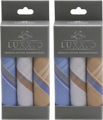 Luxxio 3pcs Pack Pure Cotton Hankey