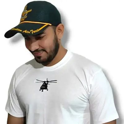 White Helicopter T Shirt