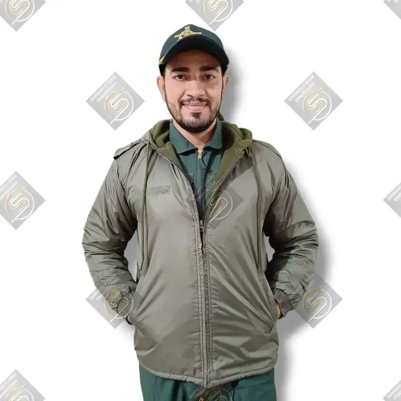 Olive Green Hoodi Windcheater