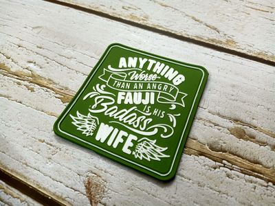 Fauji Wife Silicon Patch