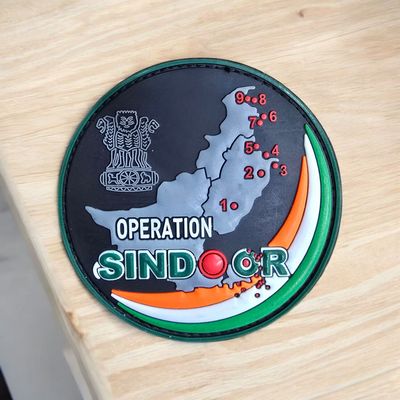 Operation Sindoor Round Silicon Patch
