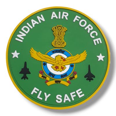 Indian Airforce Parrot Green Round Patch 