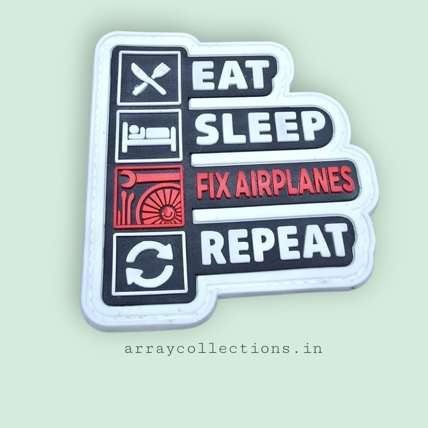 Eat Sleep Silicon Overall Patch