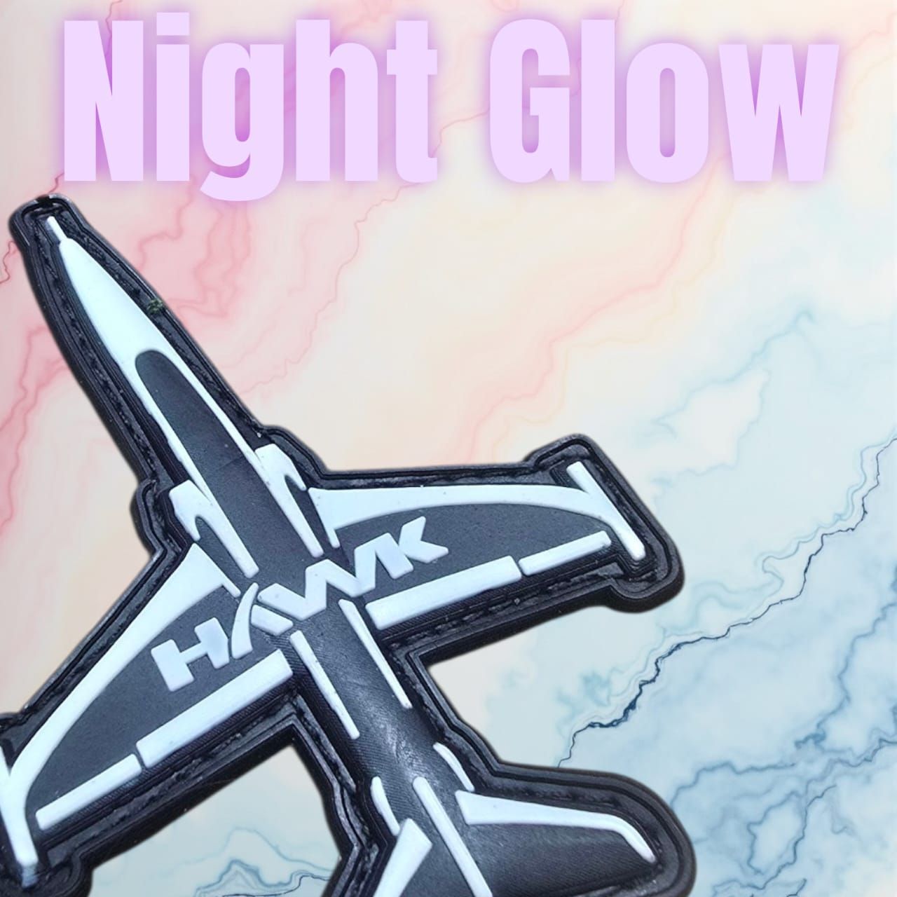 Hawk Shaped Radium Silicon Overall Patch