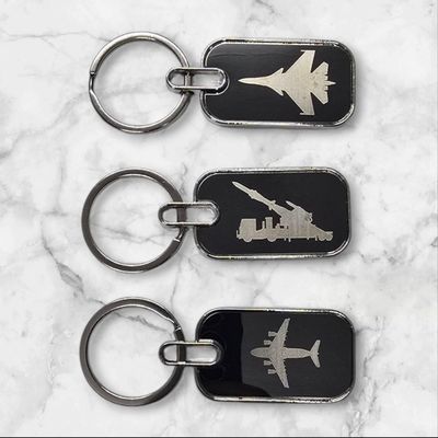 3pcs Set Of Mix Aircraft Laser Keyring