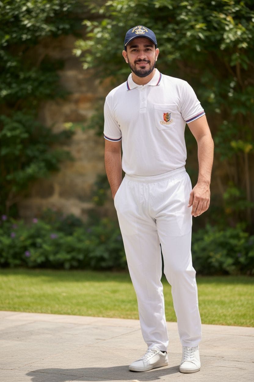 Sky Sports Ns Spandex White Trackpant