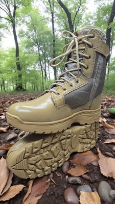 Kick Leather Polish Free Desert New Combat Shoe