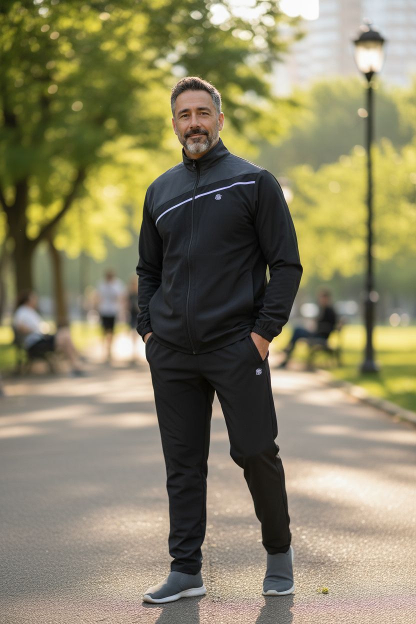 S&amp;S Ns Spandex Black/Charcoal Tracksuits