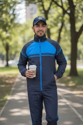 Sas Navy/Royal Dobby Tracksuit