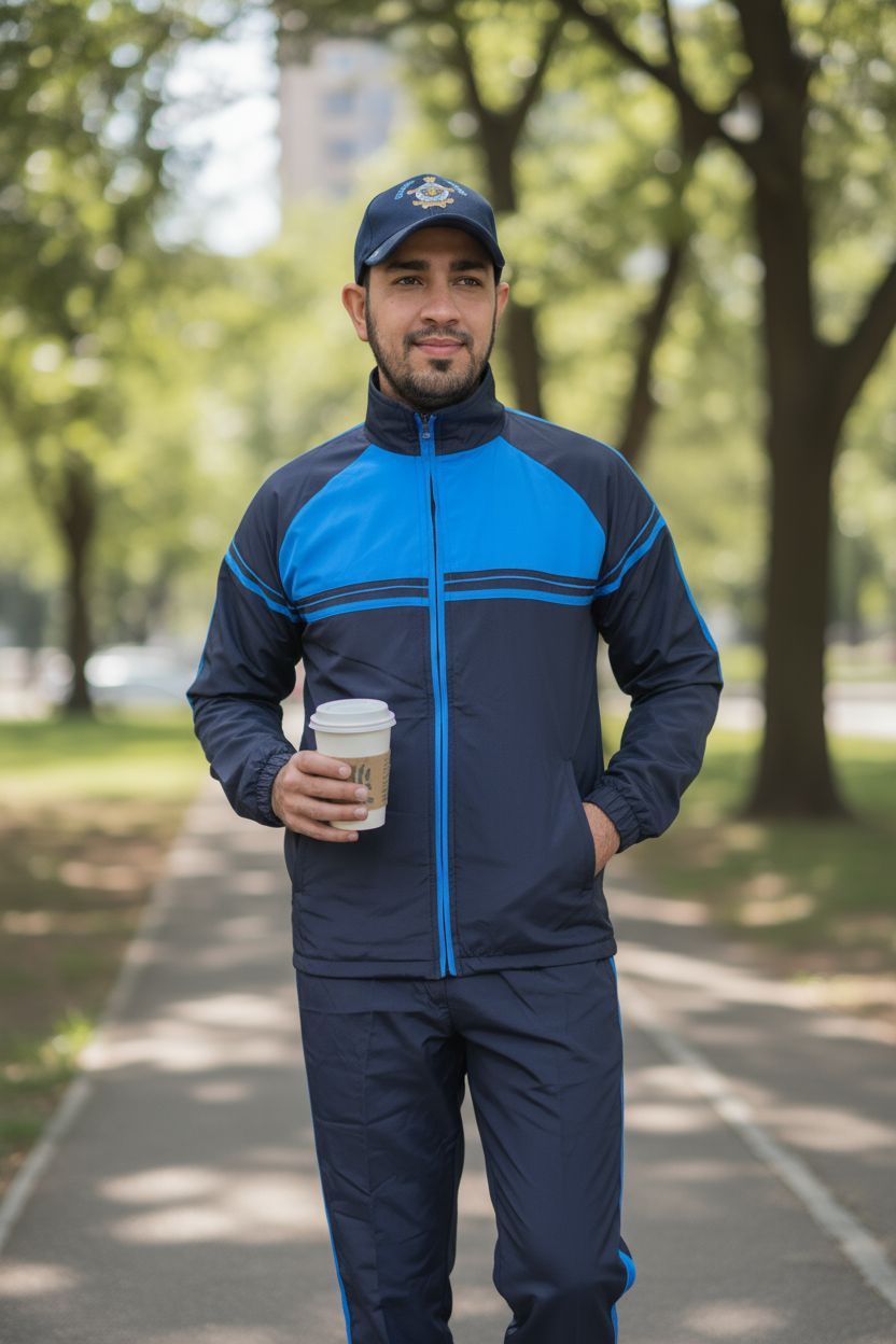 Sas Navy/Royal Dobby Tracksuit