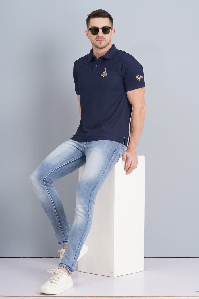 Tejas Matty Collar T shirt