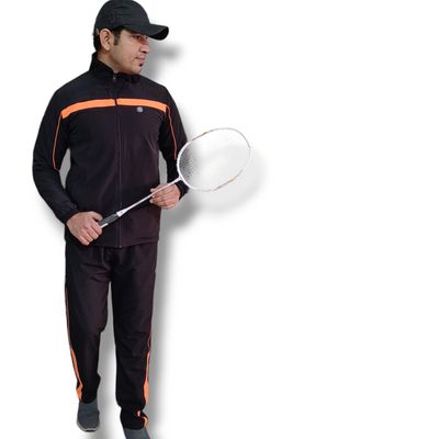 S&amp;S Ns Spandex Black/Orange Tracksuits