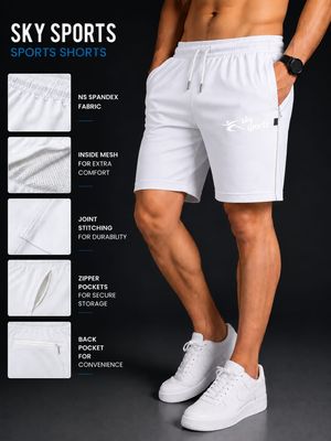 Ns Spandex Pure White Shorts