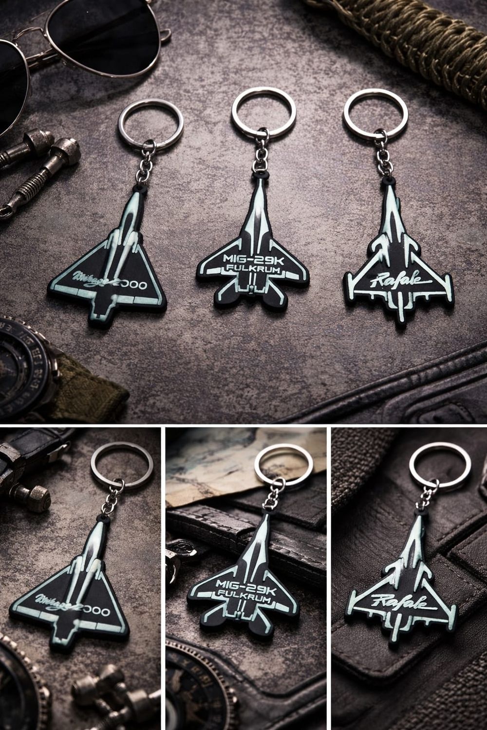 Radium Aircraft Silicon Keyring