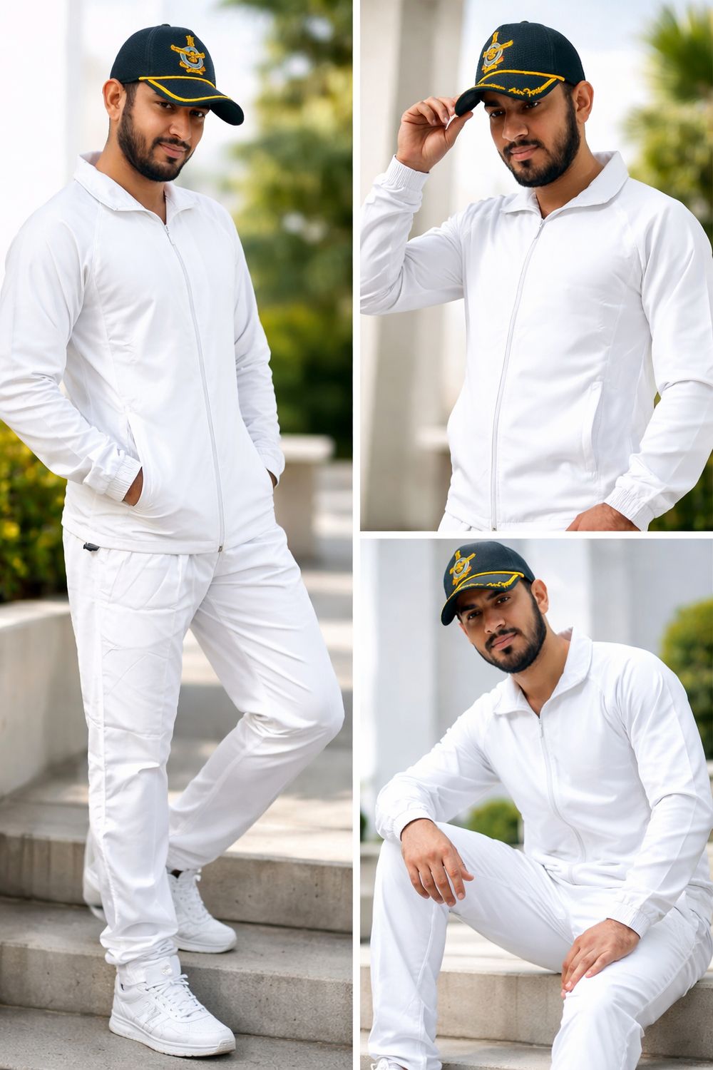 S&amp;S Pure White Tracksuits