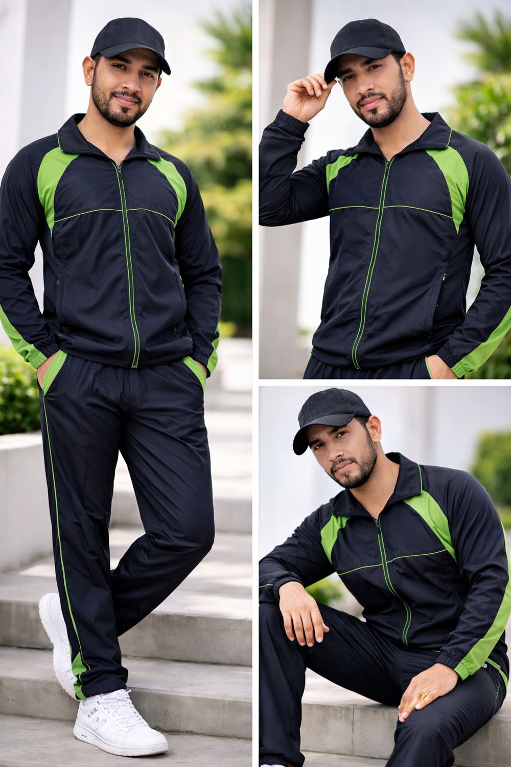 S&amp;S Green/Black Tracksuits