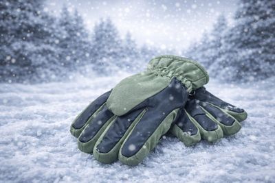 Waterproof Parachute Olive Green Snow Glove