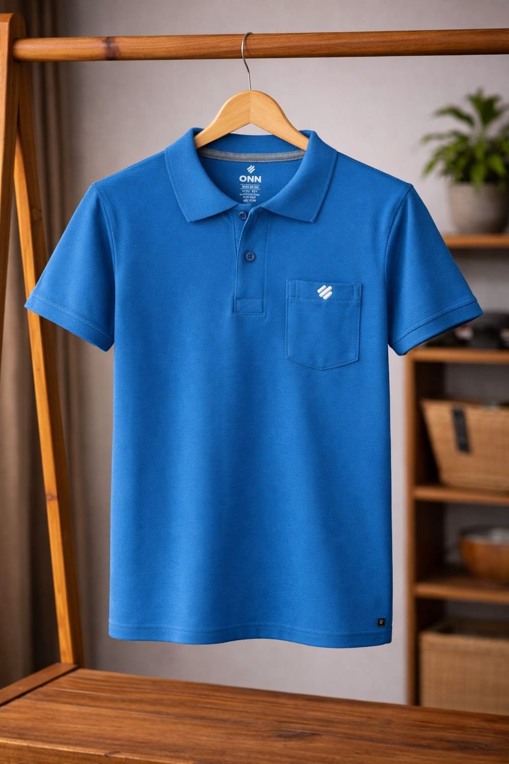 ONN Peach Collar Polo Matty T shirt