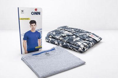 ONN Grey Milange Airforce New Combat T-shirt