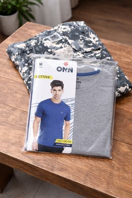 ONN Grey Milange Airforce New Combat T-shirt