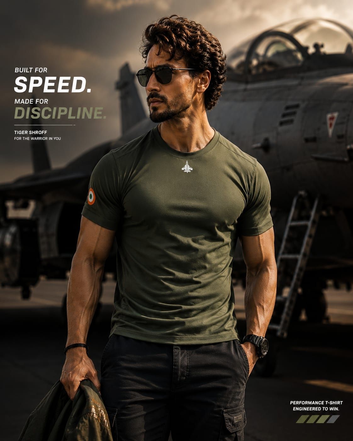Su30 Green Pure Lycra T shirt