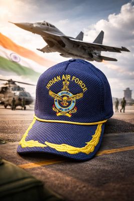 Airforce Single Braide Officers Overall Cap