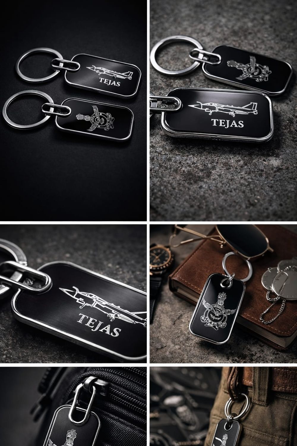 Aircraft Laser Glass Keyring