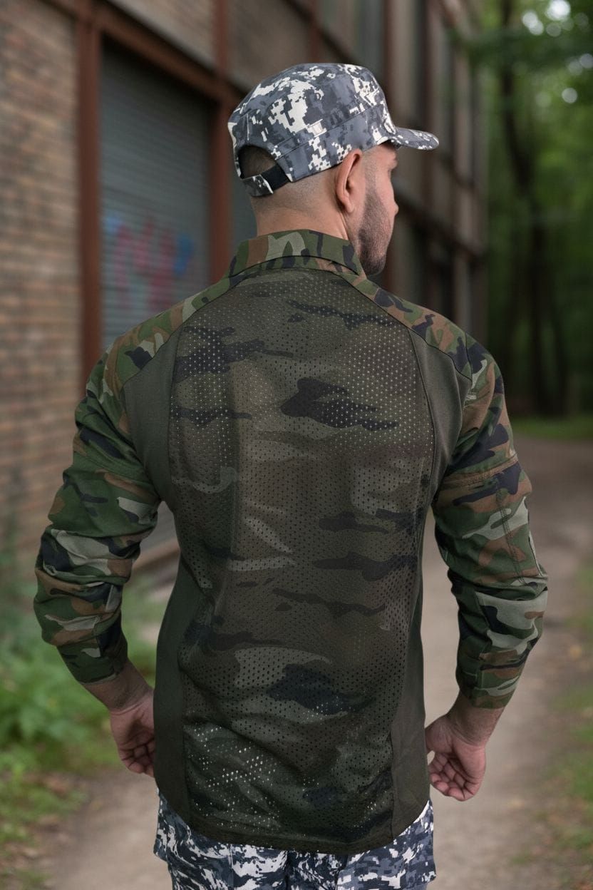 URI Zipper Full Sleeve Tactical T shirt