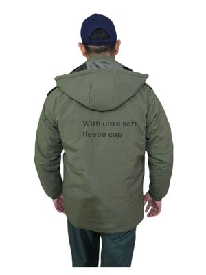 Array 5 zipper UltraSoft Fleece Overall Green Jacket