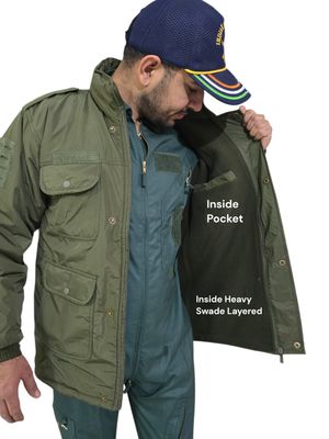 Array 4 Pocket Overall Green Jacket