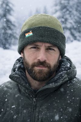 Thunder bolt fleece cap