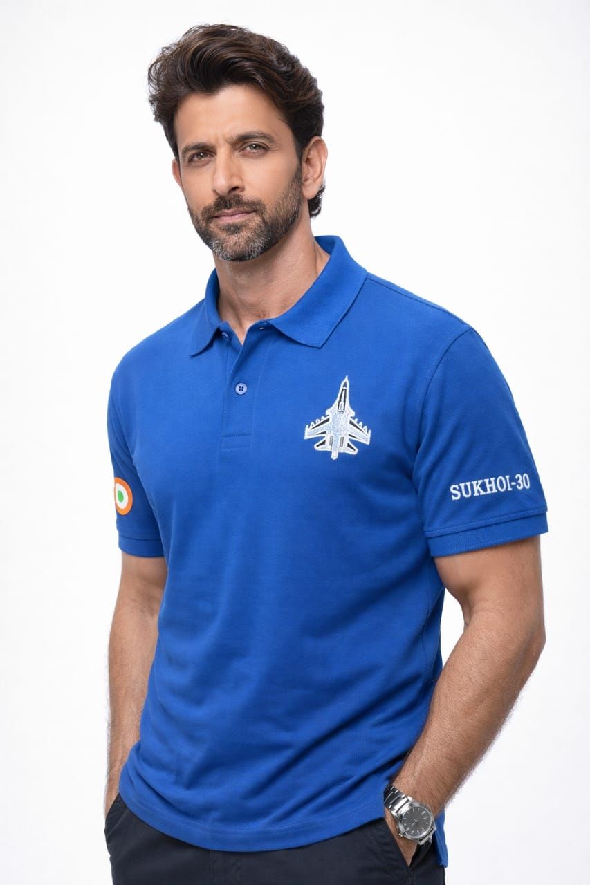 Sukhoi Peacock Matty Collar T shirt