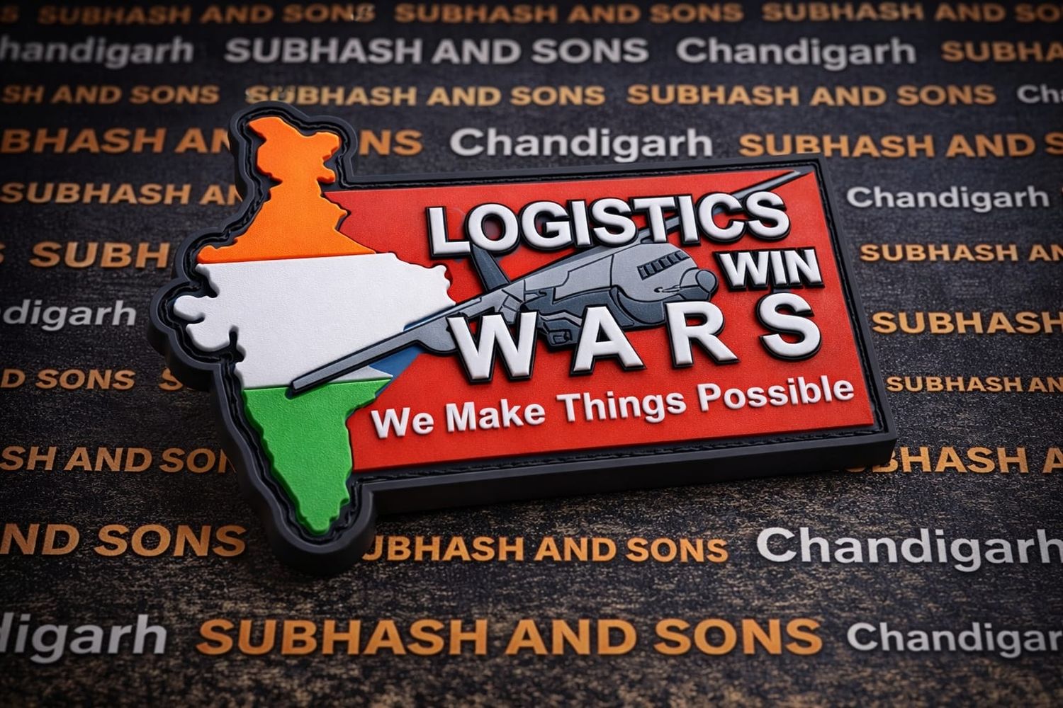 Logistics Wins War Silicon Chest Patch