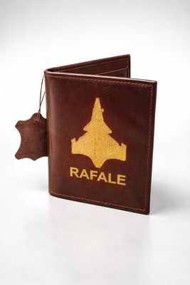 Embroidry Rafale Pure Leather ID Cover