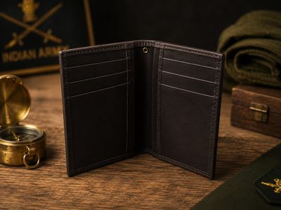 Embroidry Special Forces Pure Leather ID Cover