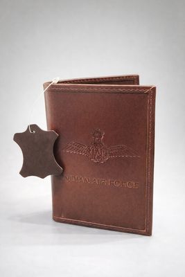 Engraved IAF Wing Leather ID Cover