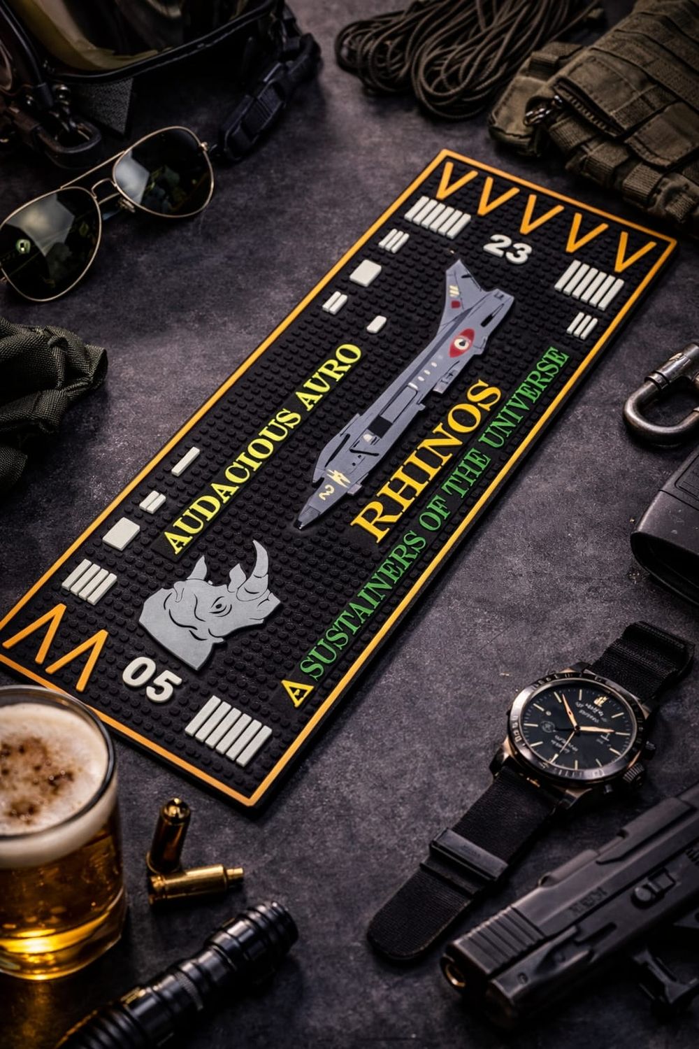 Rhinos Silicon Car Dashboard Barmat