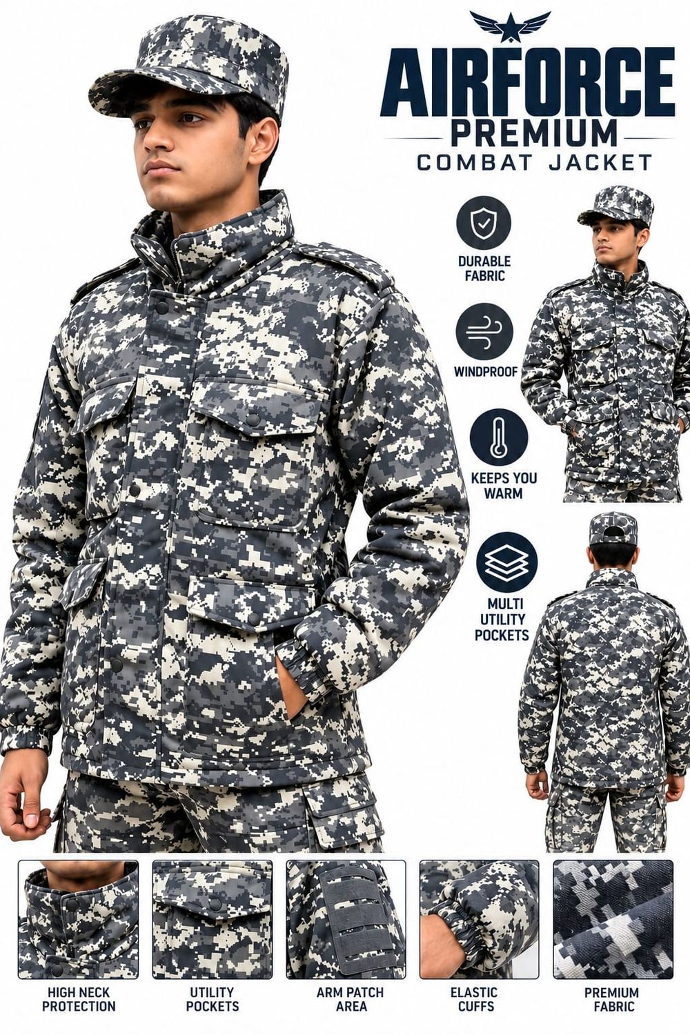 Airforce Premium Quilting New Combat Jacket